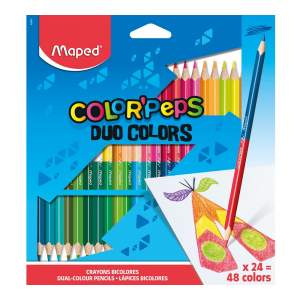 Drvene bojice color peps duo 24/48 Maped