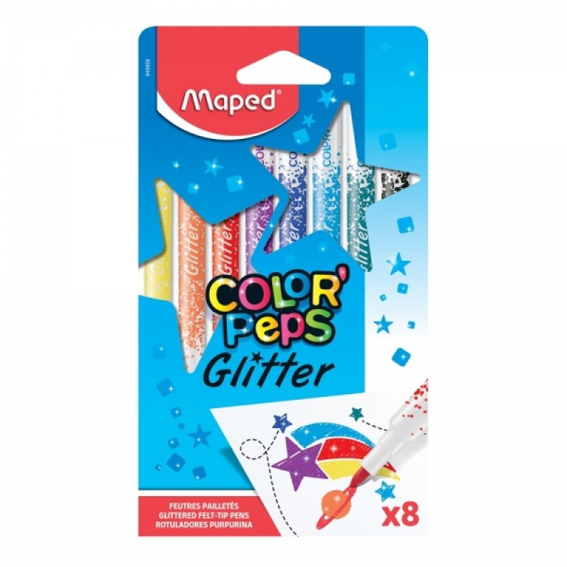 Flomasteri color peps glitter 1/8 Maped