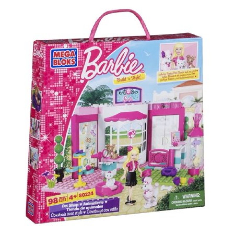 Mega Bloks Barbie Pet Shop- 98 delova