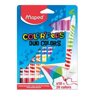 Flomasteri duo color peps ocean 1/12 Maped