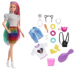 Barbie sa fantastičnom kosom duginih boja