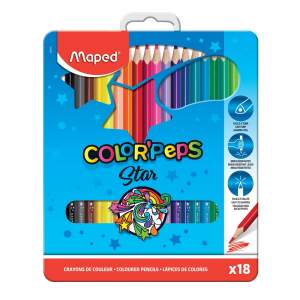 Drvene bojice color peps metal 1/18 Maped